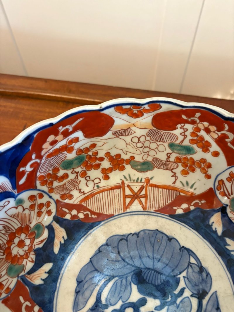 Large Antique Edwardian Quality Japanese Imari Bowl - Image 5